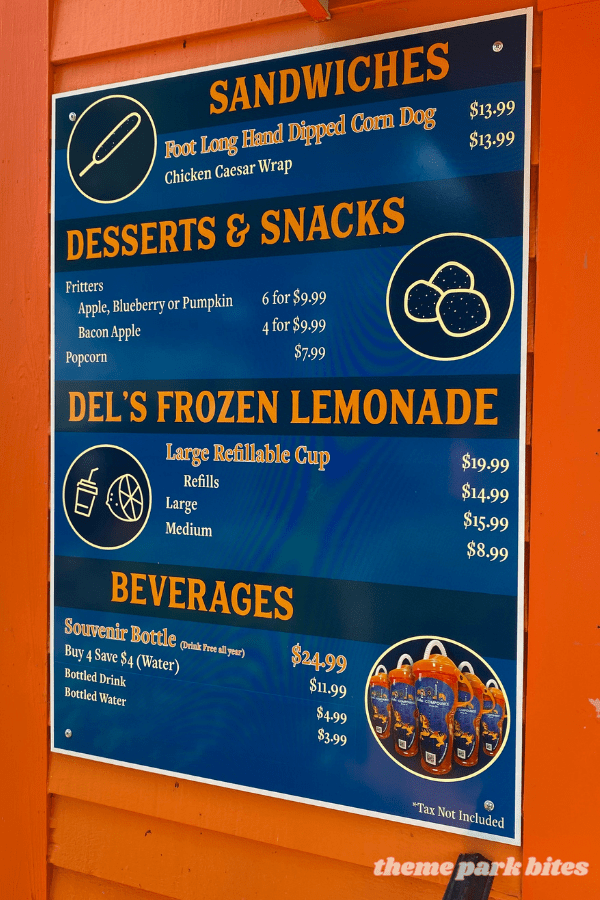 Leo's Dessert at the Lake theme park bites