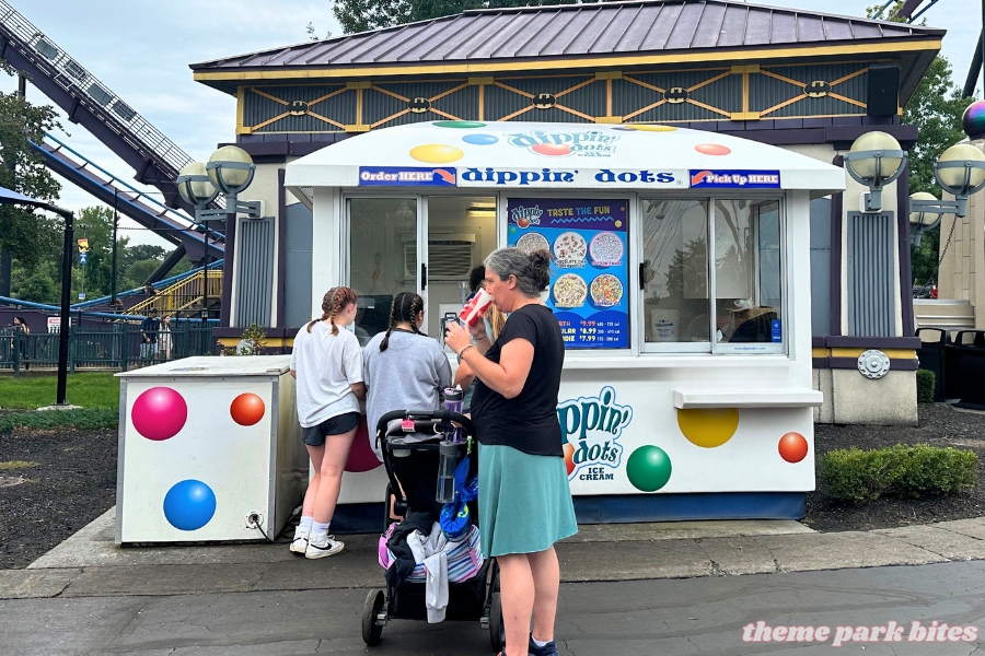 theme park bites: Dippin' Dots – Six Flags America