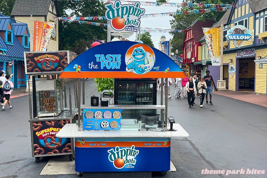 theme park bites: Dippin' Dots – Six Flags America