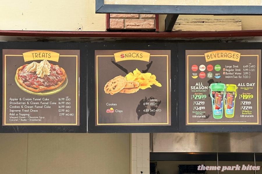 Funnel Cake Factory theme park bites