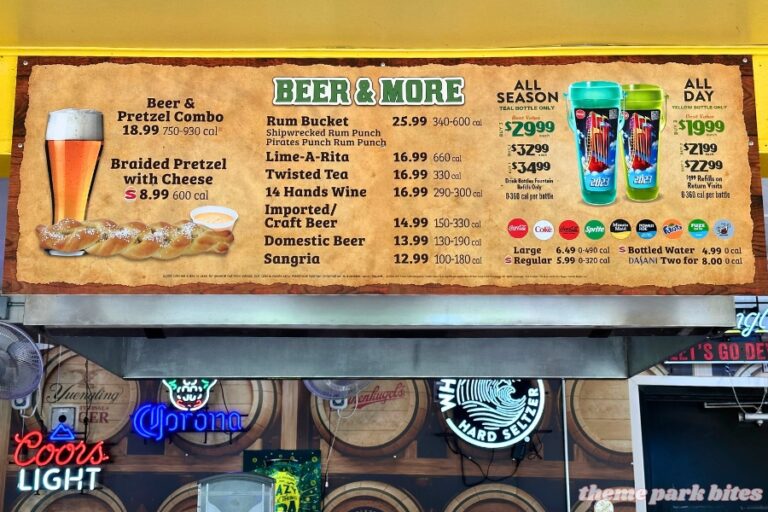 Pine Barrels Beer Garden theme park bites