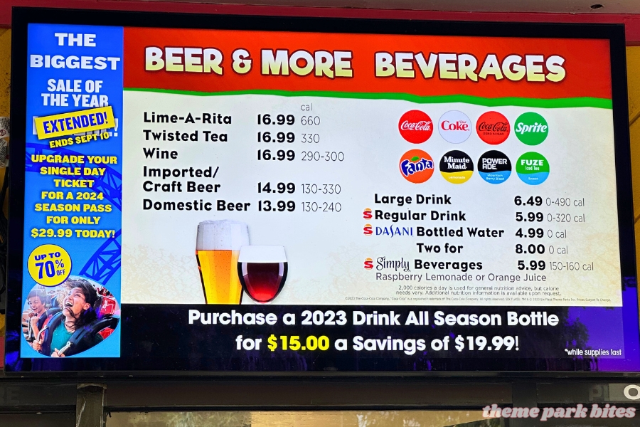 Casa de Quesadillas / Cerveza Bar theme park bites