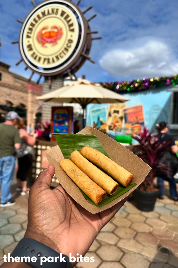 universal orlando mardi gras crispy lumpia