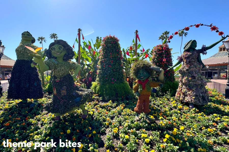 epcot flower and garden topiaries encanto