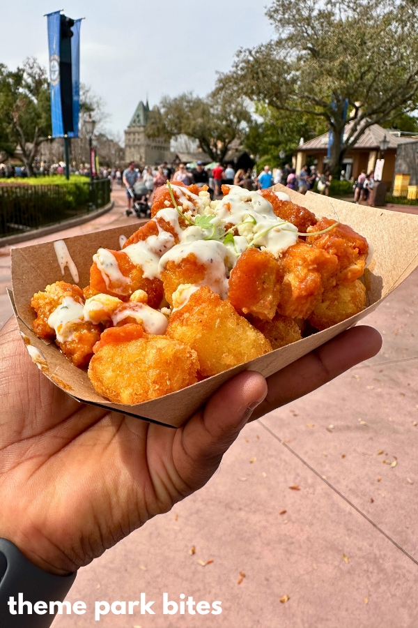 plant-based buffalo chicken tender poutine flower and garden festival epcot 2024