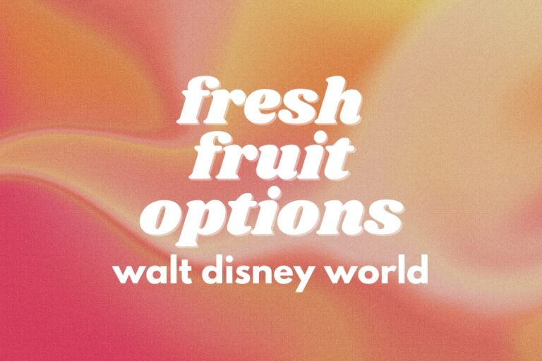 Where Can You Find Fresh Fruit at Walt Disney World?