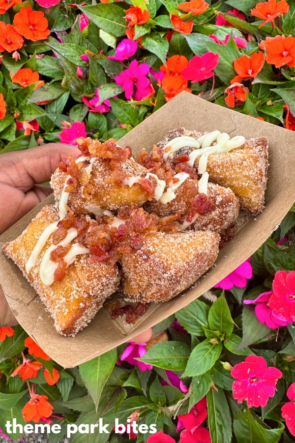 fried cinnamon roll bites flower and garden festival epcot 2024